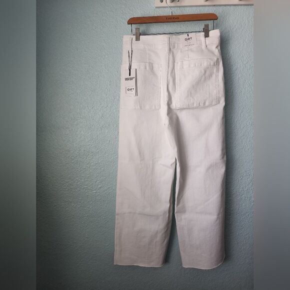 OAT New York High Waist Wide-Leg Raw Hem Pants New With Tags - Picture 2 of 10